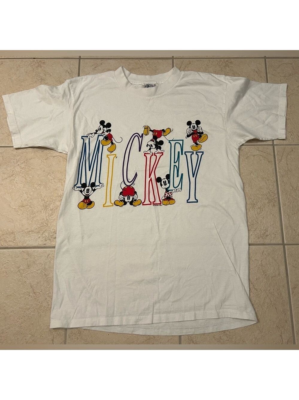 Disney Mickey Mouse Vintage T Shirt Large 90s